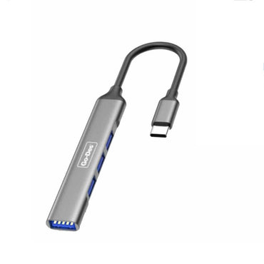 Go Des GD-UC702 4 in 1 Multi USB Station Gray 