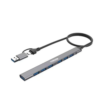 Go Des GD-UC706 7 USB Ports Type-C - Usb Hub Gray