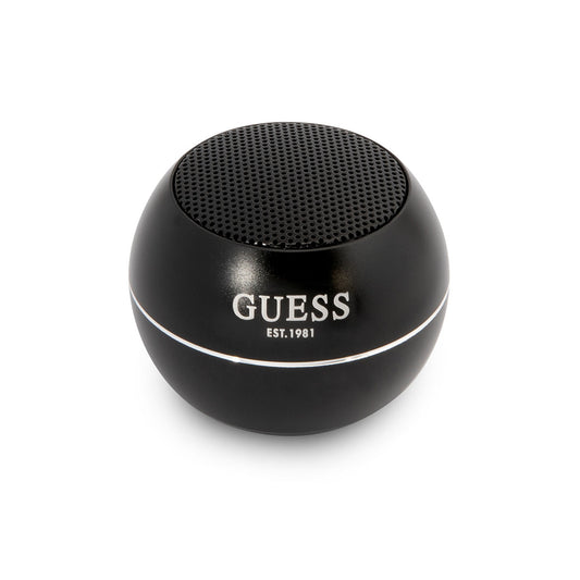 GUESS Aluminum Alloy Body Design Mini Bluetooth Speaker Black 