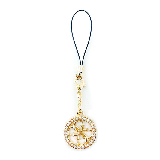 Guess Original Licensed 4G Logo Stoned Phone Strap Gold