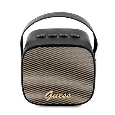 Guess Original Licensed Strap PU Leather 5W Bluetooth Speaker with Logo Brown 