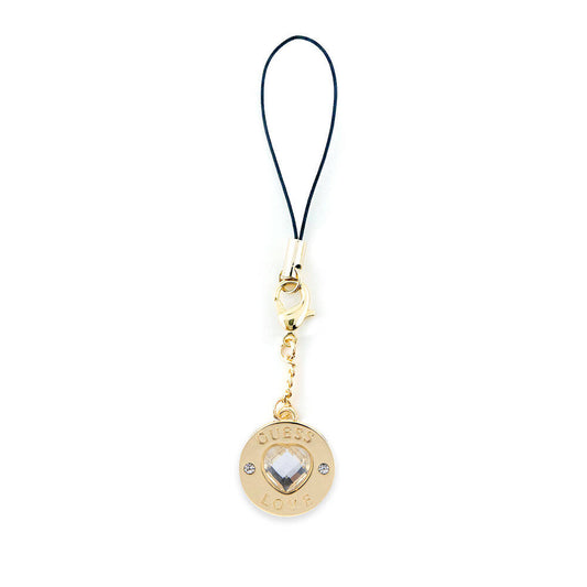 Guess Original Licensed Heart Rhinestone Stone Phone Strap Gold 
