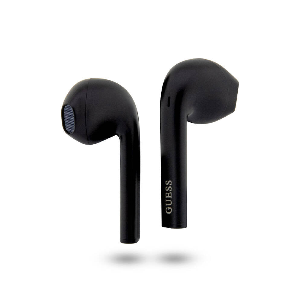 Guess Original Licensed Classic EST Text Logo TWS Bluetooth Headphones Black 