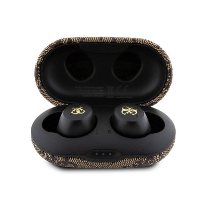 Guess Orjinal Lisanslı Klasik Metal Yazı Logolu TWS Kulak İçi Bluetooth Kulaklık Pembe