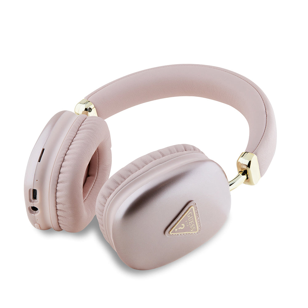 Guess Orjinal Lisanslı PU Üçgen Logolu Kulak Üstü Bluetooth Kulaklık Gold