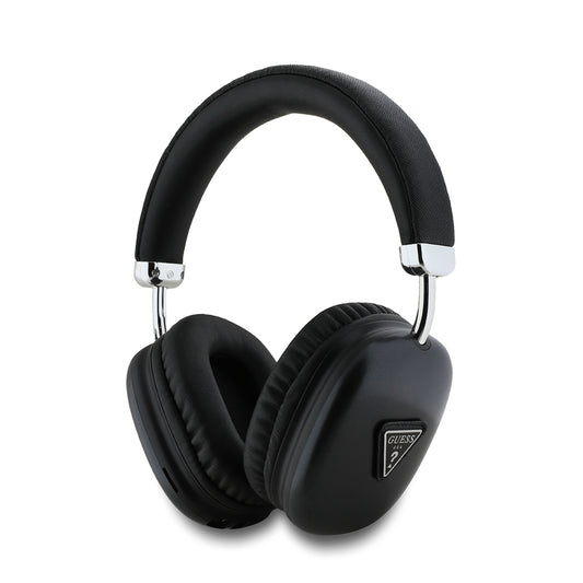 Guess Original Licensed PU Triangle Logo Over-Ear Bluetooth Headphones Black 