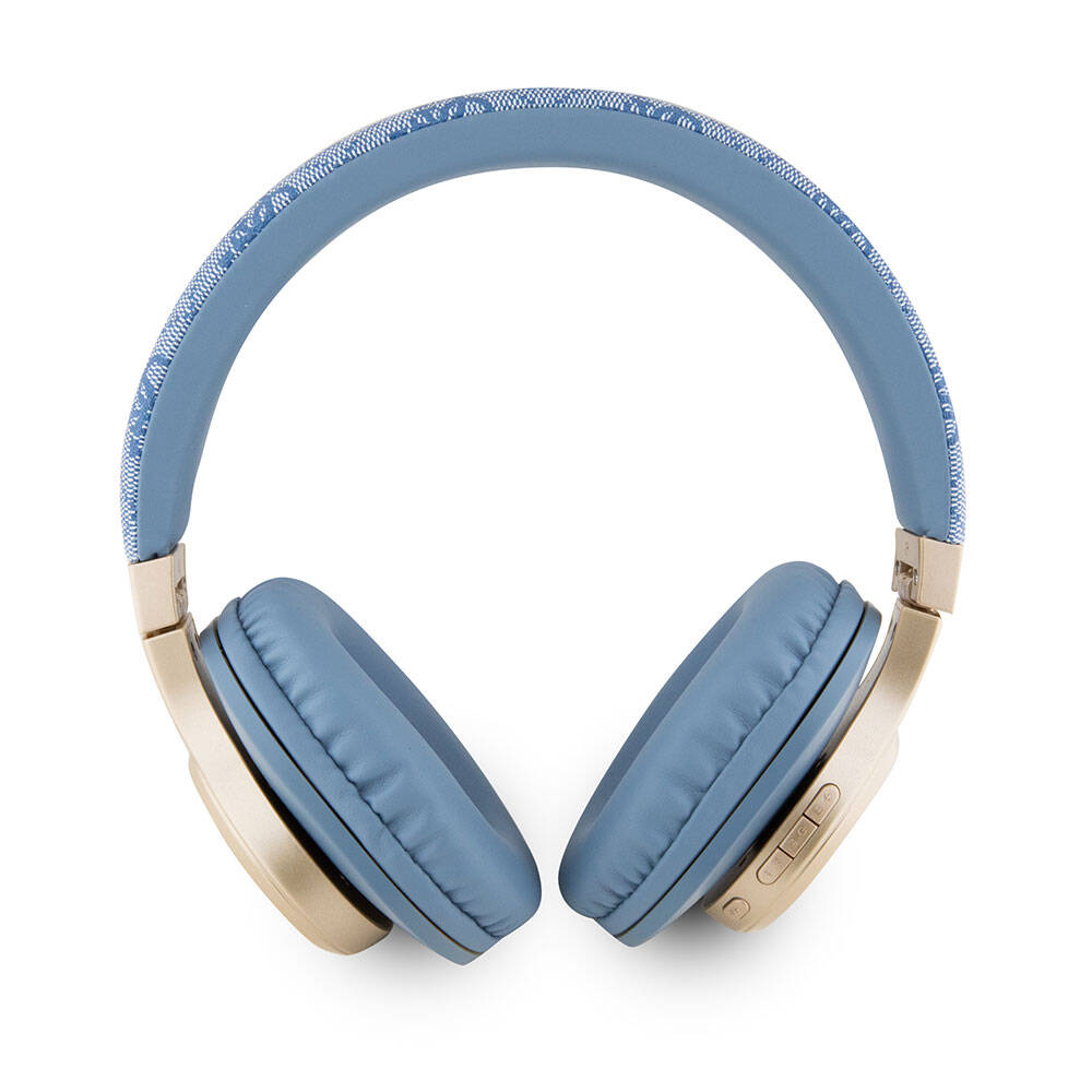 Guess Original Licensed Script Gold Series Metal Letter Logo 4G Patterned Bluetooth Headset Pink