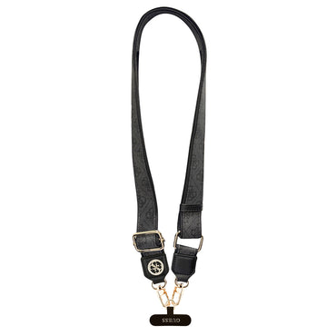 Guess Orjinal Lisanslı Taşlı 4G Metal Logolu Çapraz Vücut Telefon Askı Kayışı 150cm