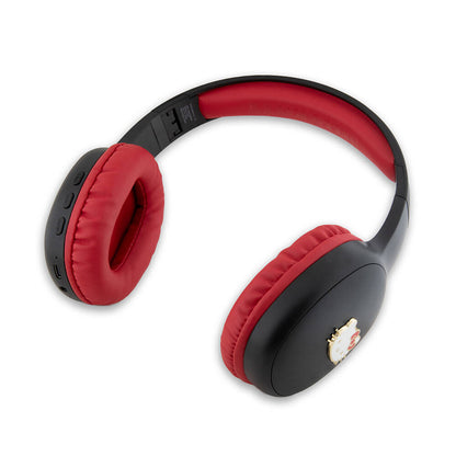 Hello Kitty Orjinal Lisanslı Ayarlanabilir Metal Kitty Logolu Oval Bluetooth 5.3 Kulaklık Siyah