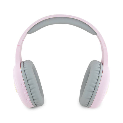 Hello Kitty Orjinal Lisanslı Ayarlanabilir Metal Kitty Logolu Oval Bluetooth 5.3 Kulaklık Pembe