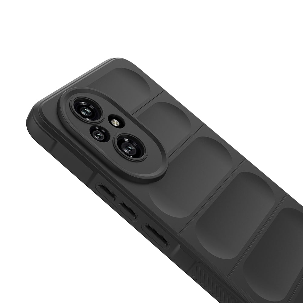 Honor 200 Case Flexible TPU Hollow Back Surface Design Zore Ethnic Silicone Cover Dark Green