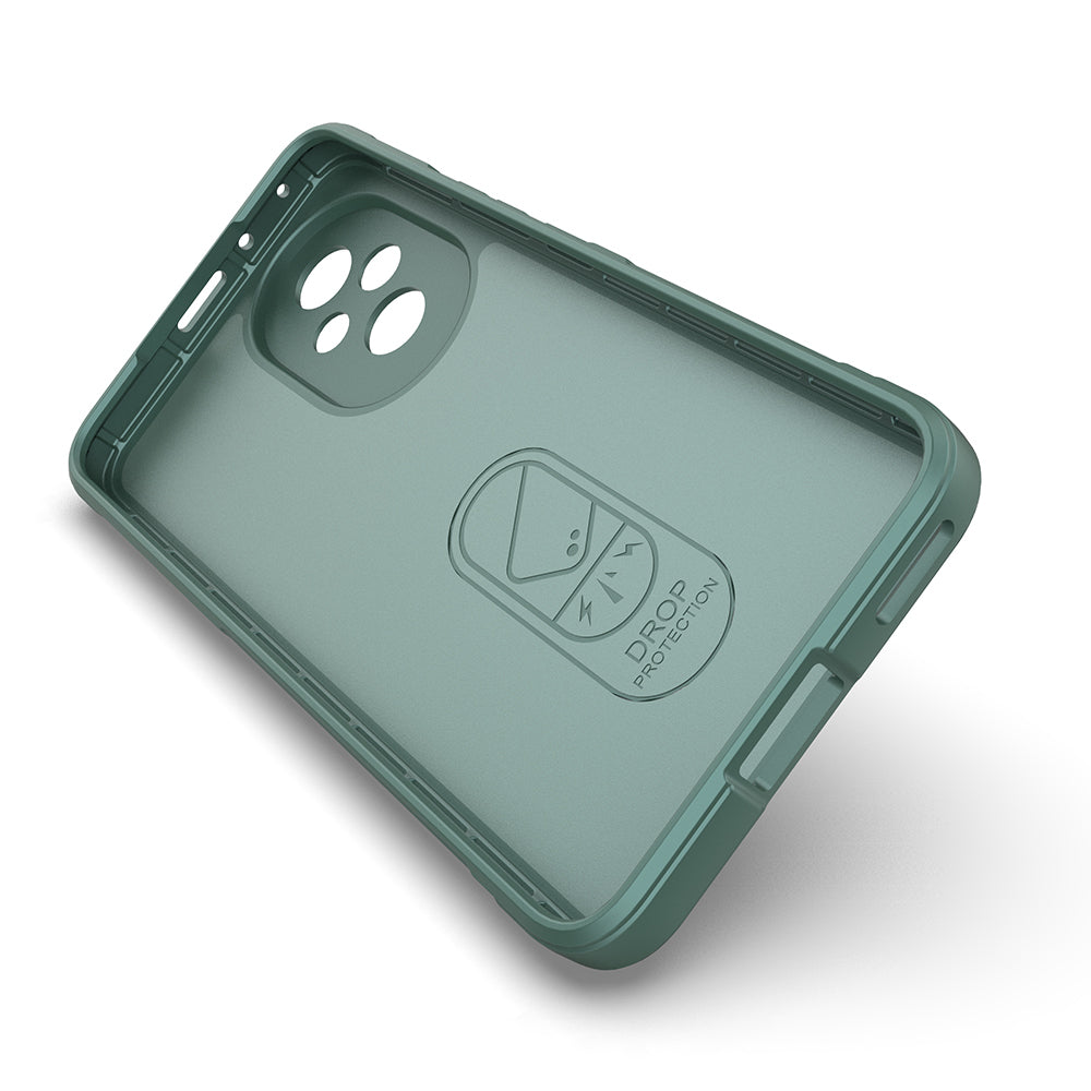 Honor 200 Case Flexible TPU Hollow Back Surface Design Zore Ethnic Silicone Cover Dark Green