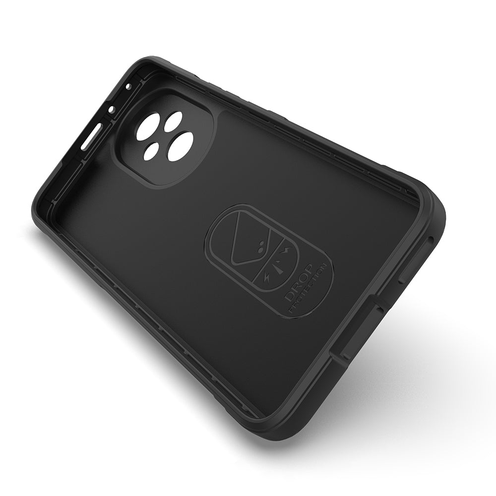 Honor 200 Case Flexible TPU Hollow Back Surface Design Zore Ethnic Silicone Cover Black