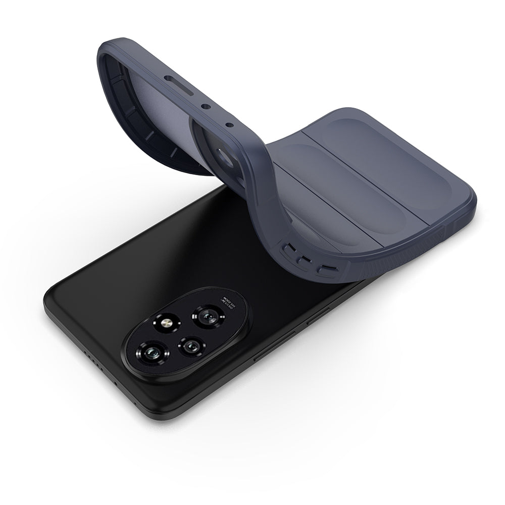 Honor 200 Case Flexible TPU Hollow Back Surface Design Zore Ethnic Silicone Cover Black