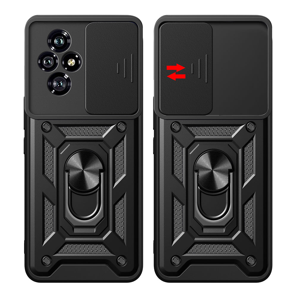 Honor 200 Case Magnetic Stand Camera Protection Zore Sliding Vega Cover Blue