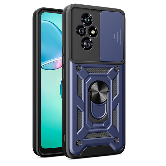 Honor 200 Case Magnetic Stand Camera Protection Zore Sliding Vega Cover Blue