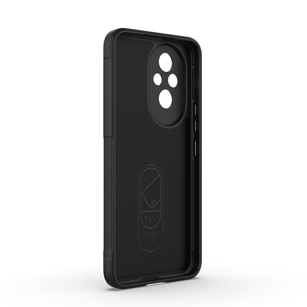 Honor 200 Pro Case Flexible TPU Hollow Back Surface Design Zore Ethnic Silicone Cover Black