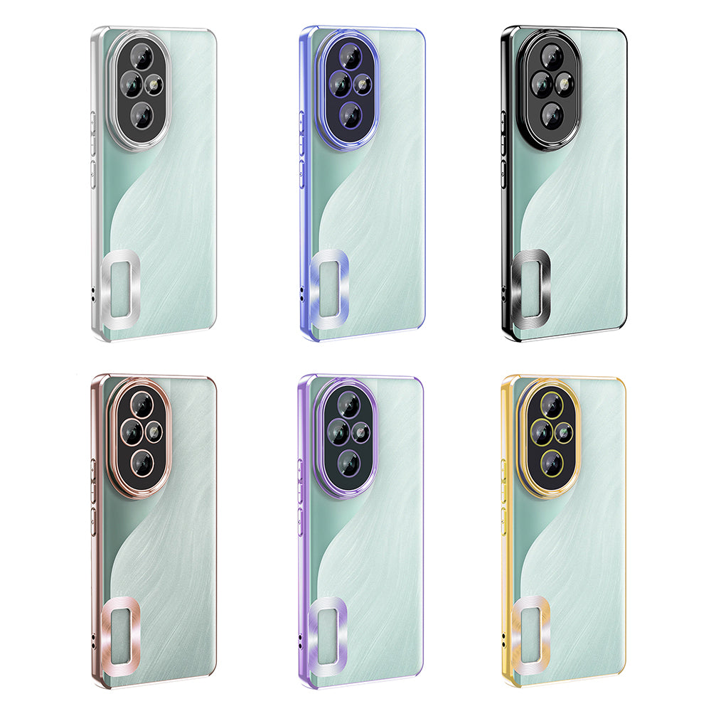 Honor 200 Pro Case Camera Protection Logo Showing Zore Omega Cover Silver 