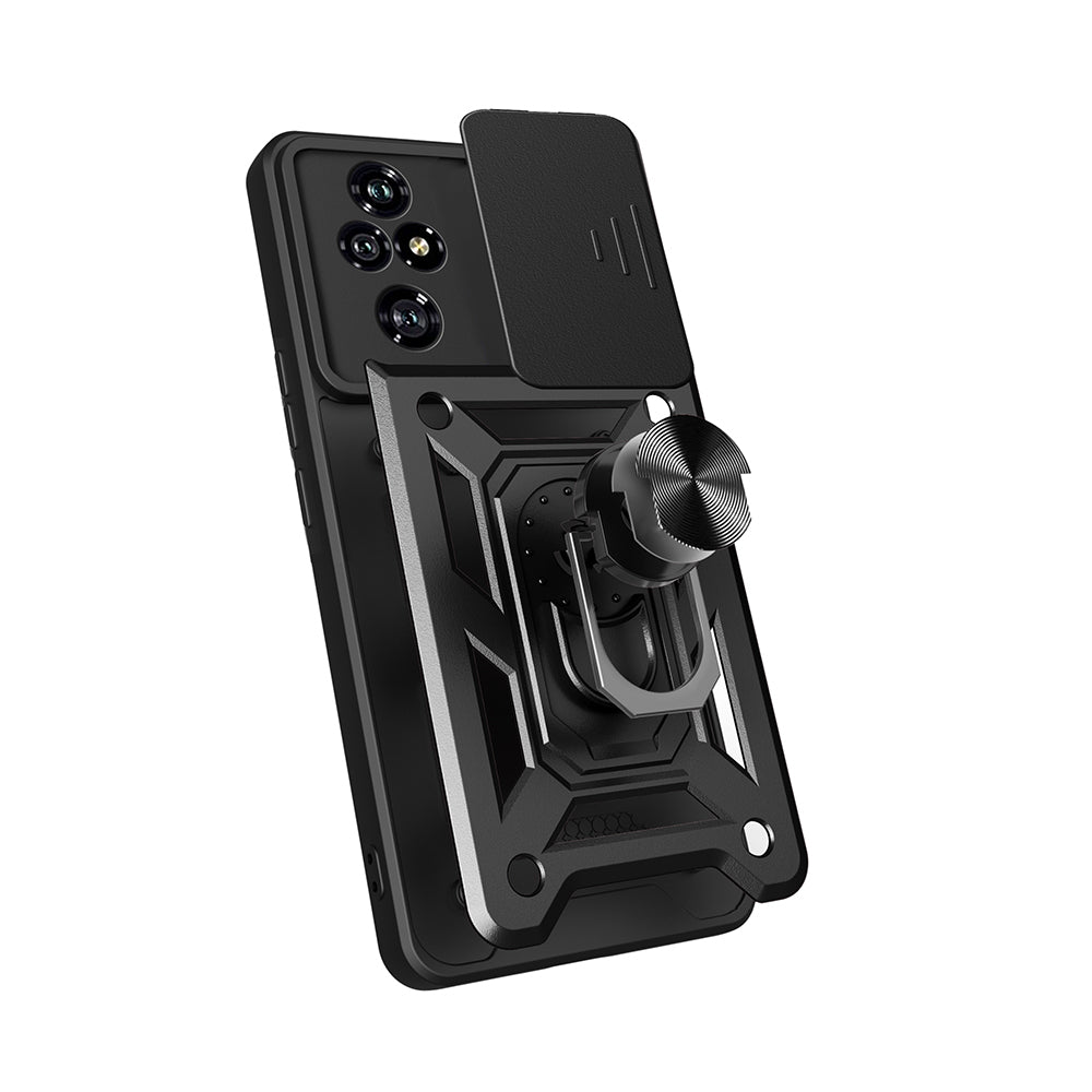 Honor 200 Pro Case Magnetic Stand Camera Protection Zore Sliding Vega Cover Black