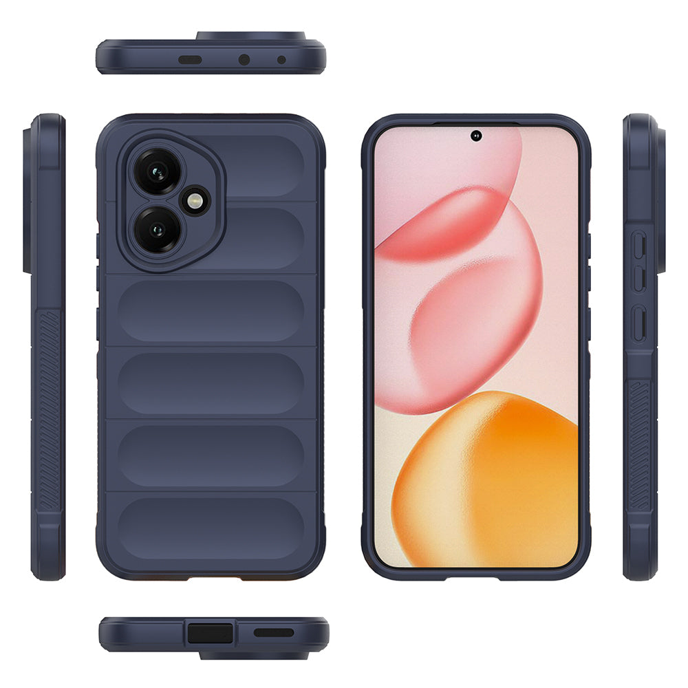 Honor 400 Kılıf Esnek TPU Oyuklu Arka Yüzey Tasarımlı Zore Etnik Silikon Kapak Siyah