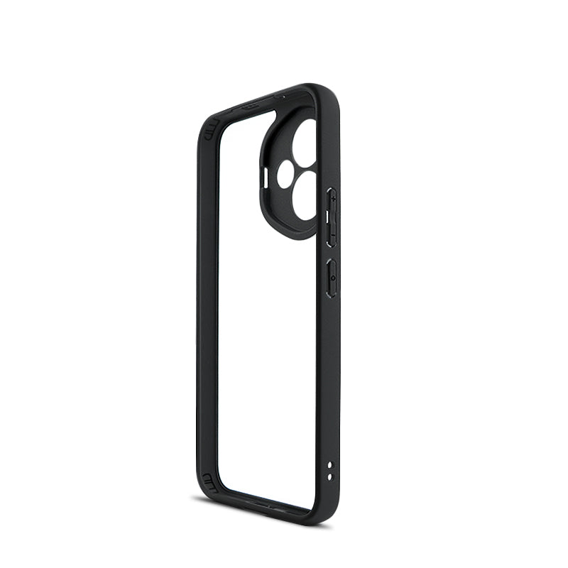 Honor 400 Kılıf Kamera Korumalı Şeffaf Arka Yüzey Zore New Roll Kapak Siyah