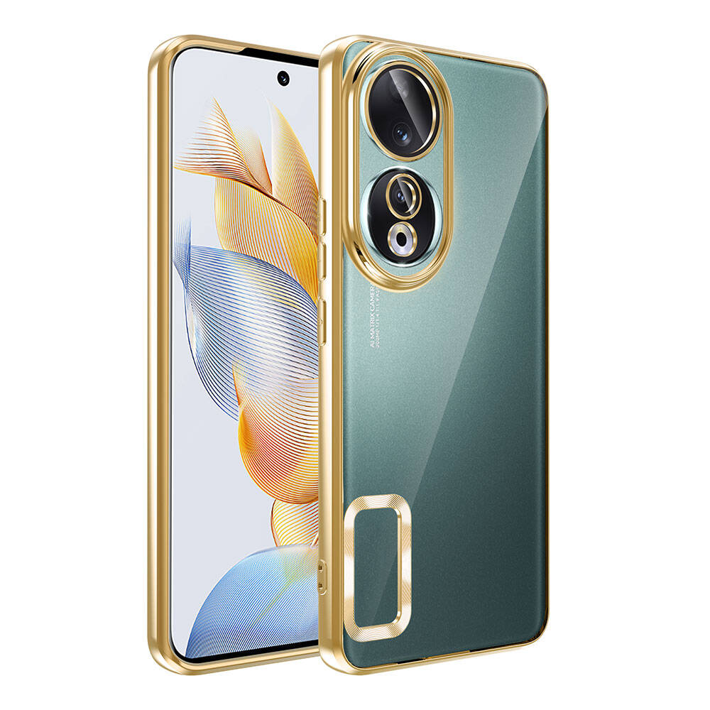 Honor 90 Case Camera Protection Logo Showing Zore Omega Cover Gold 