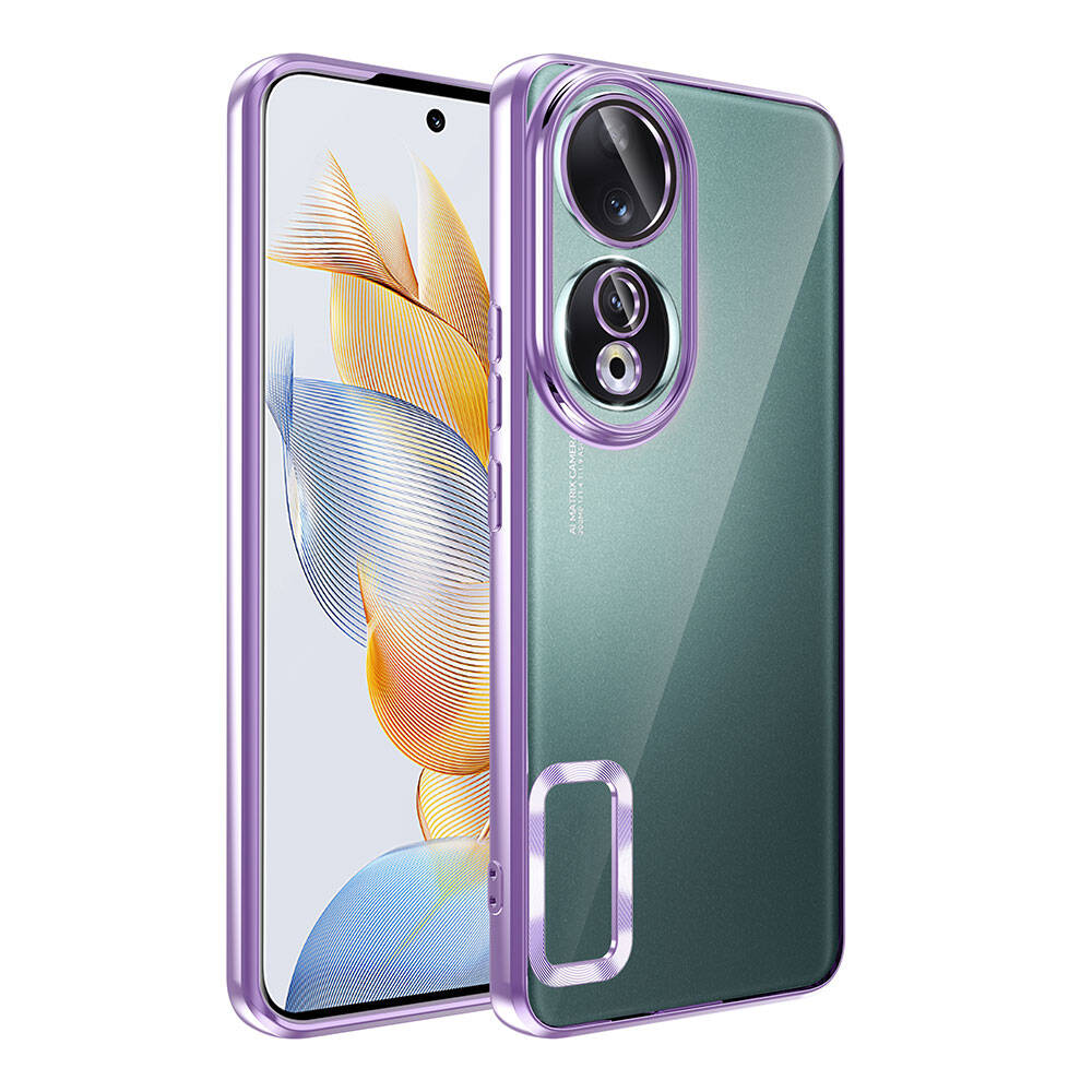 Honor 90 Case Camera Protection Logo Showing Zore Omega Cover Lilac 