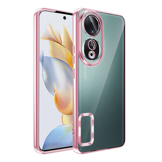 Honor 90 Case Camera Protection Logo Showing Zore Omega Cover Rose Gold 
