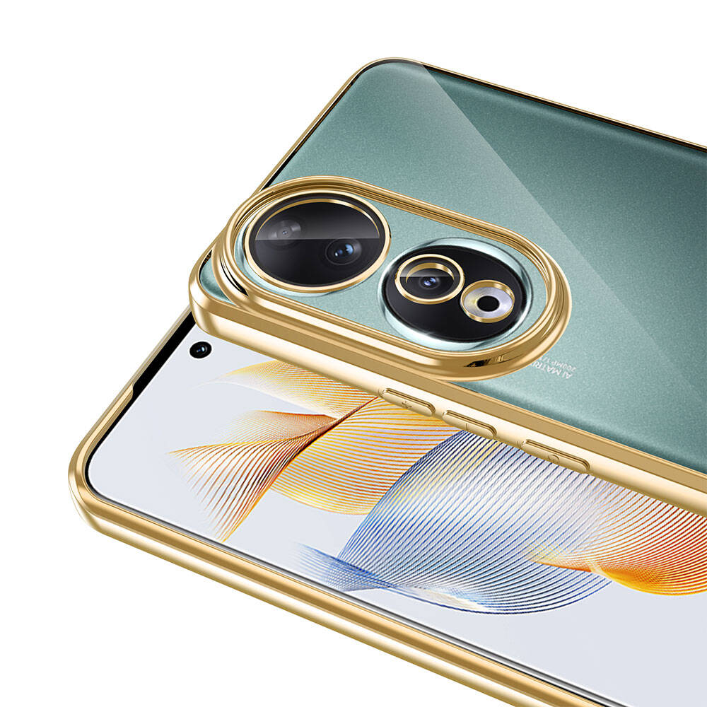 Honor 90 Case Camera Protection Logo Showing Zore Omega Cover Gold 
