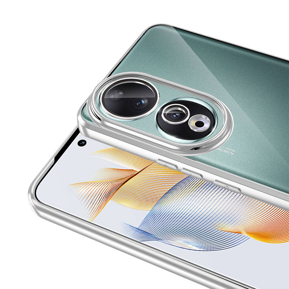 Honor 90 Case Camera Protection Logo Showing Zore Omega Cover Sierra Blue 