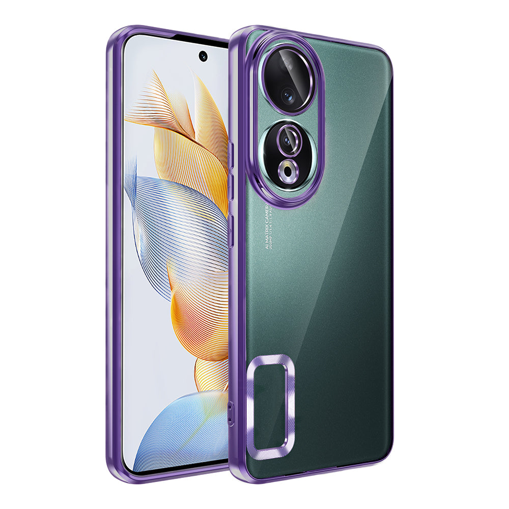 Honor 90 Case Camera Protection Logo Showing Zore Omega Cover Deep Purple 