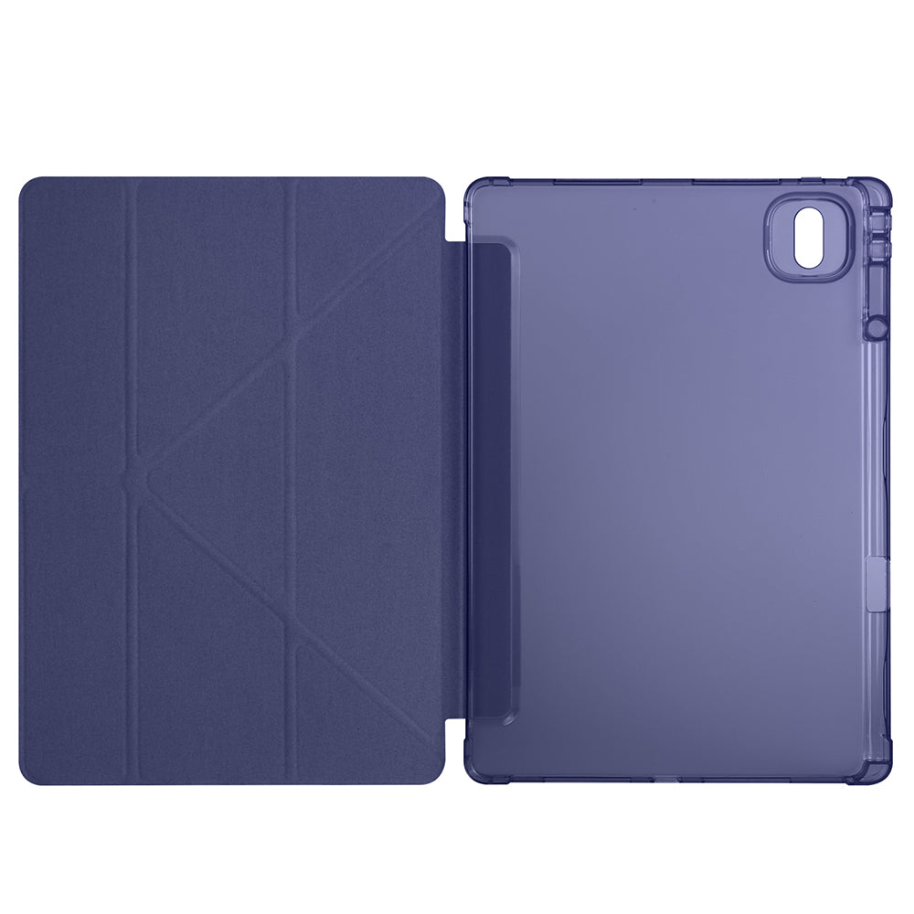 Honor MagicPad 2 Case Zore Tri Folding Stand Case with Pen Compartment Lilac