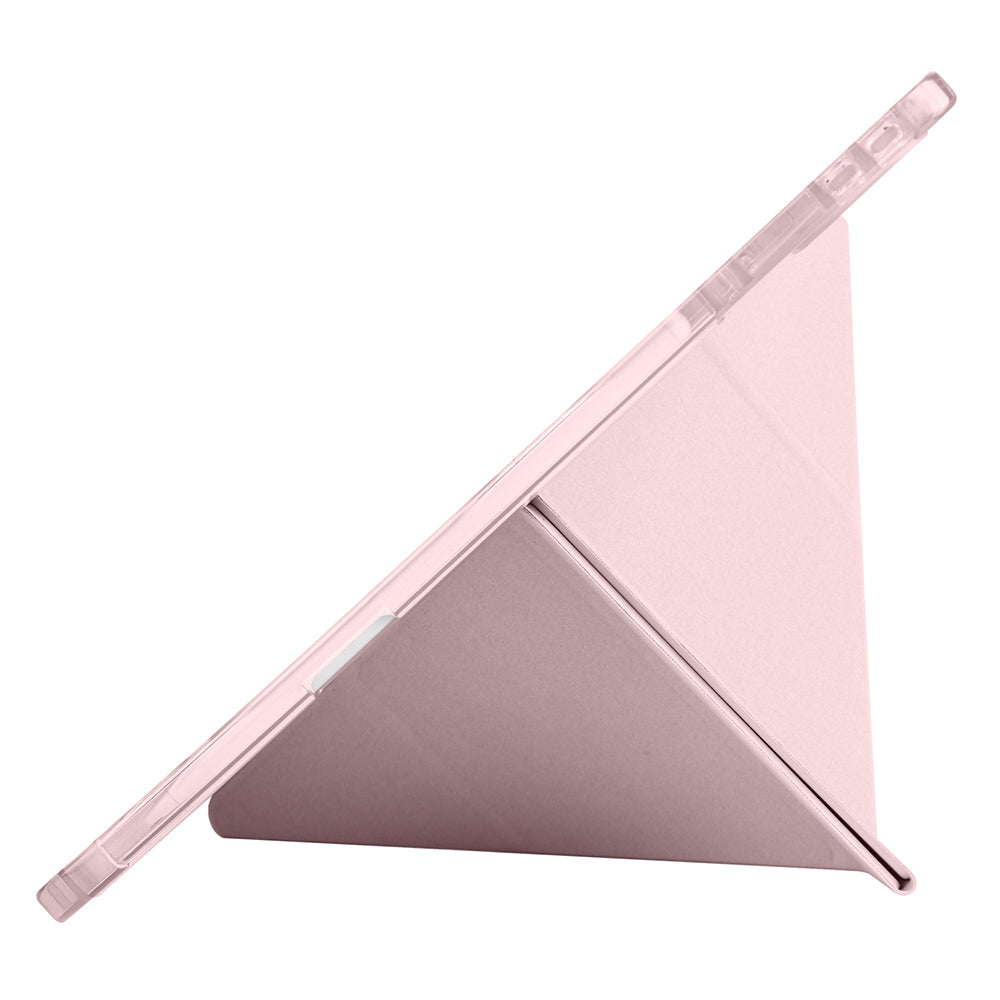 Honor MagicPad 2 Case Zore Tri Folding Stand Case with Pen Compartment Lilac