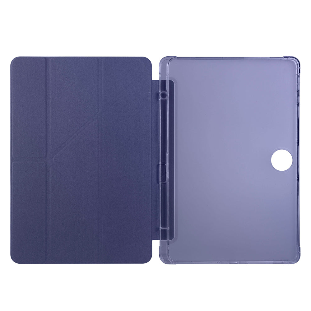 Honor Pad 9 Case Zore Tri Folding Stand Case with Pen Compartment Dark Green