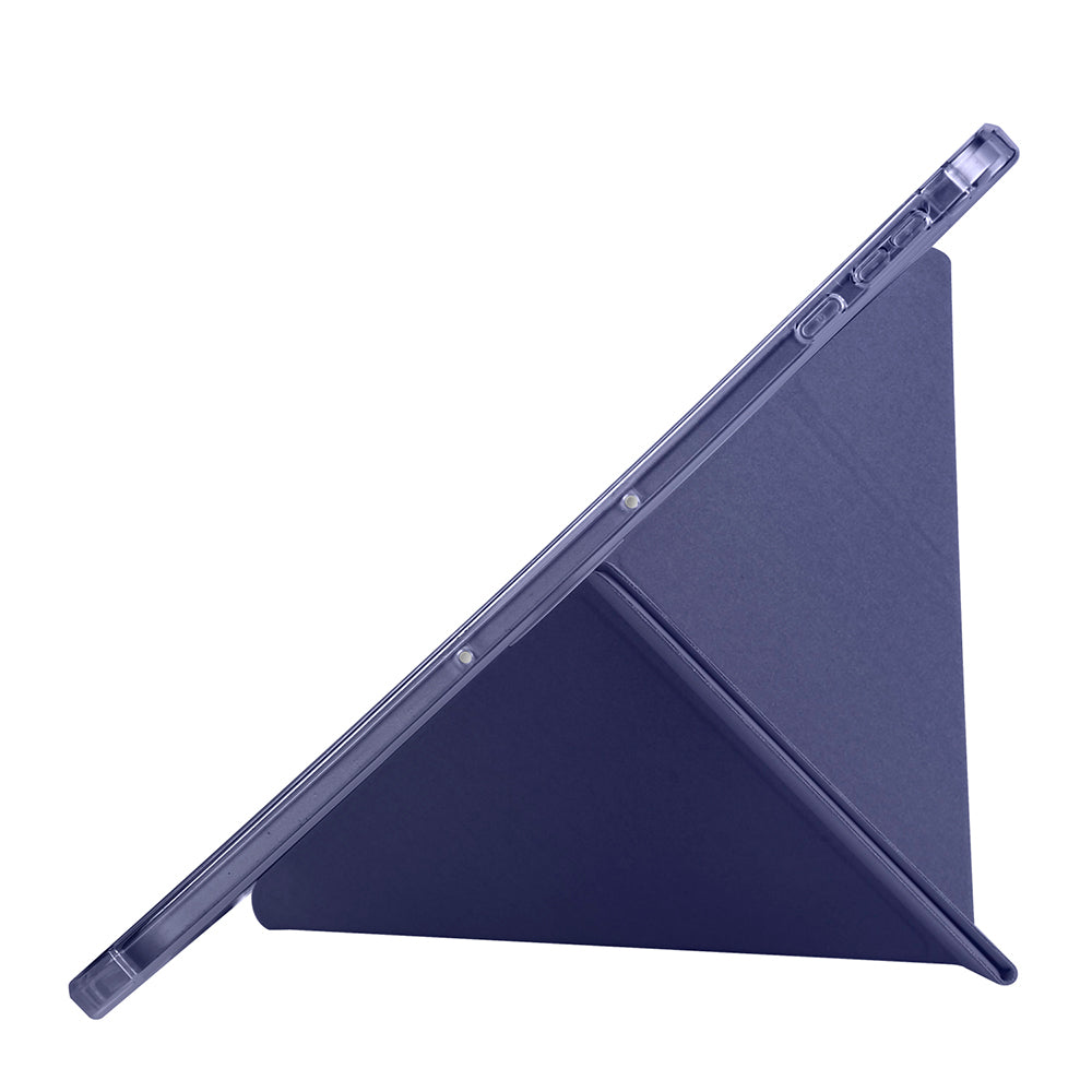 Honor Pad 9 Case Zore Tri Folding Stand Case with Pen Compartment Rose Gold