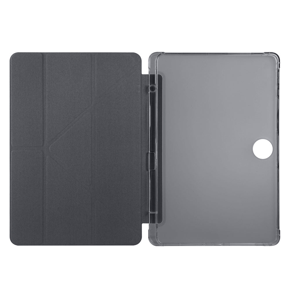 Honor Pad 9 Case Zore Tri Folding Stand Case with Pen Compartment Purple