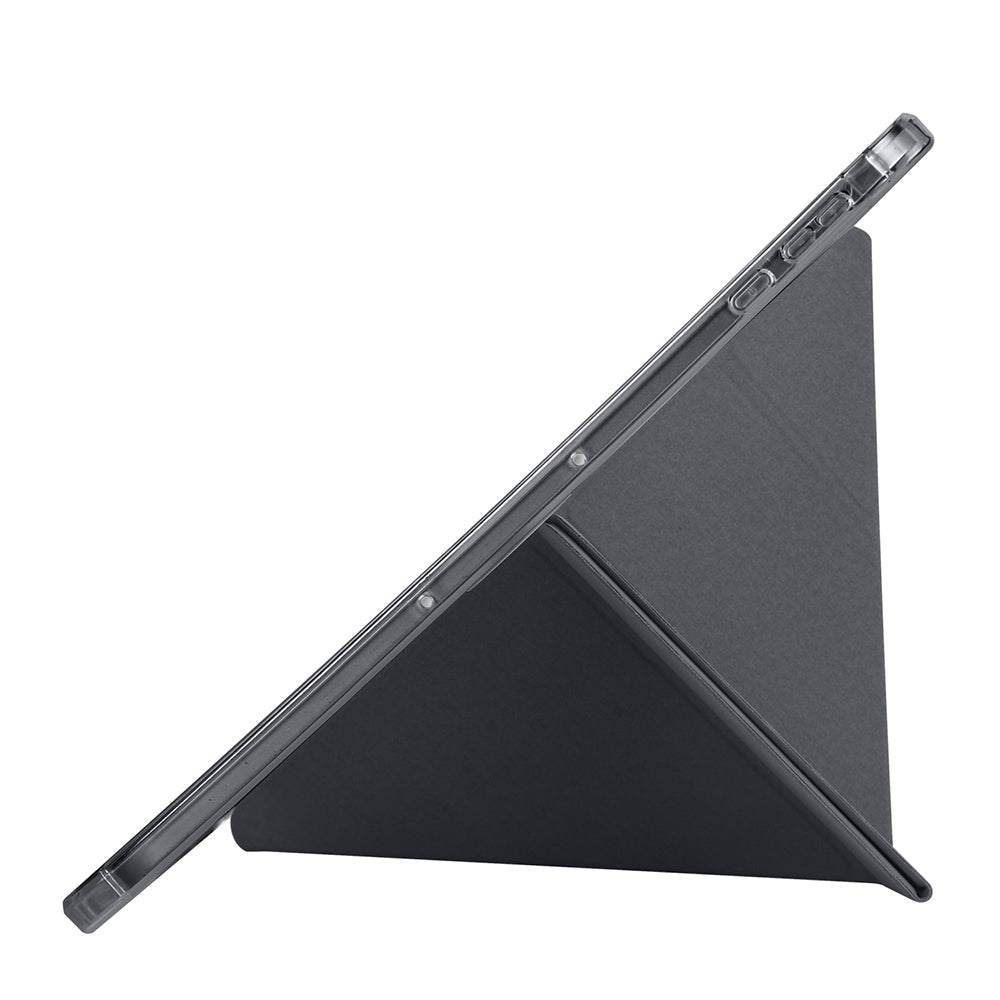 Honor Pad 9 Case Zore Tri Folding Stand Case with Pen Compartment Black
