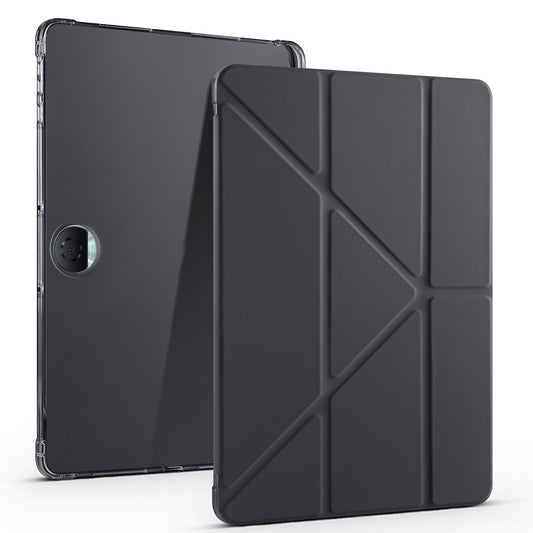 Honor Pad 9 Case Zore Tri Folding Stand Case with Pen Compartment Black