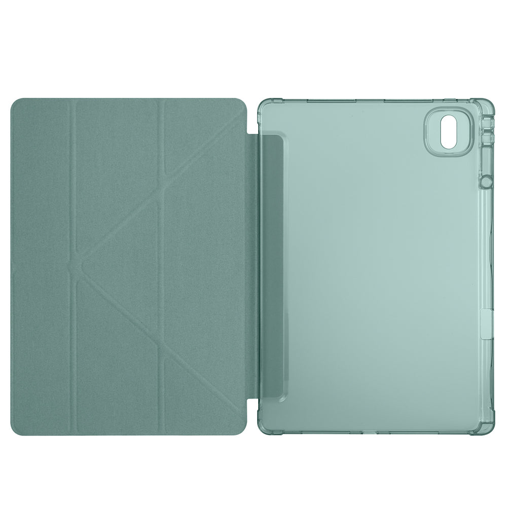 Honor Pad GT Pro Case Zore Tri Folding Stand Case with Pen Compartment Dark Green