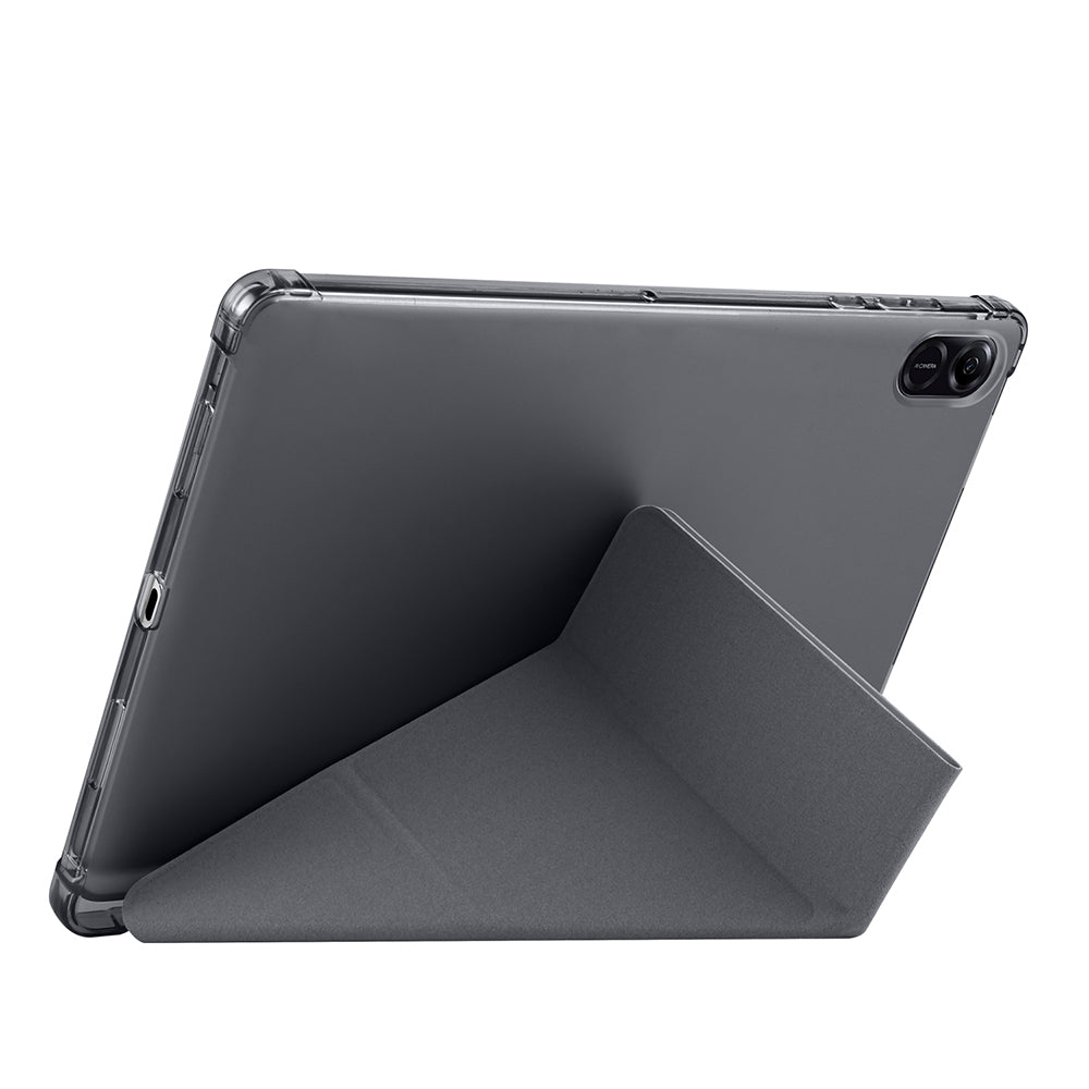 Honor Pad X8A Case Zore Tri Folding Stand Case with Pen Compartment Navy Blue