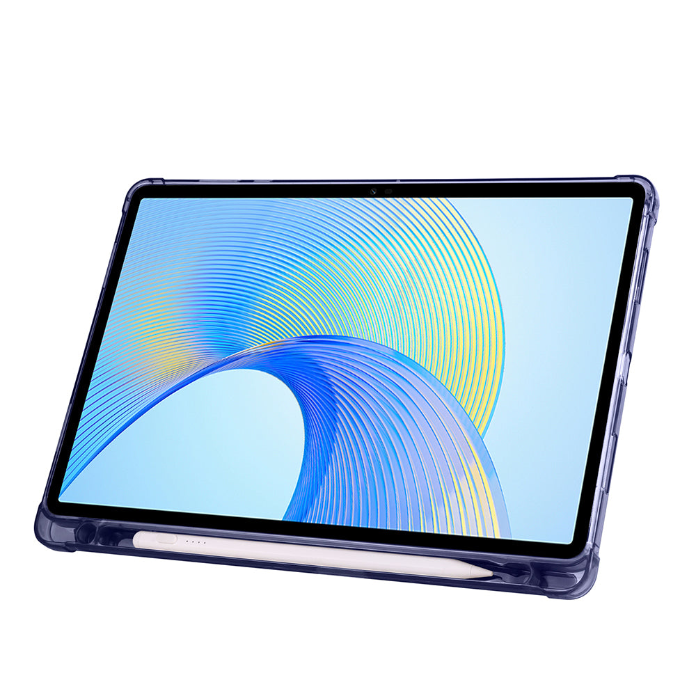 Honor Pad X8A Case Zore Tri Folding Stand Case with Pen Compartment Blue