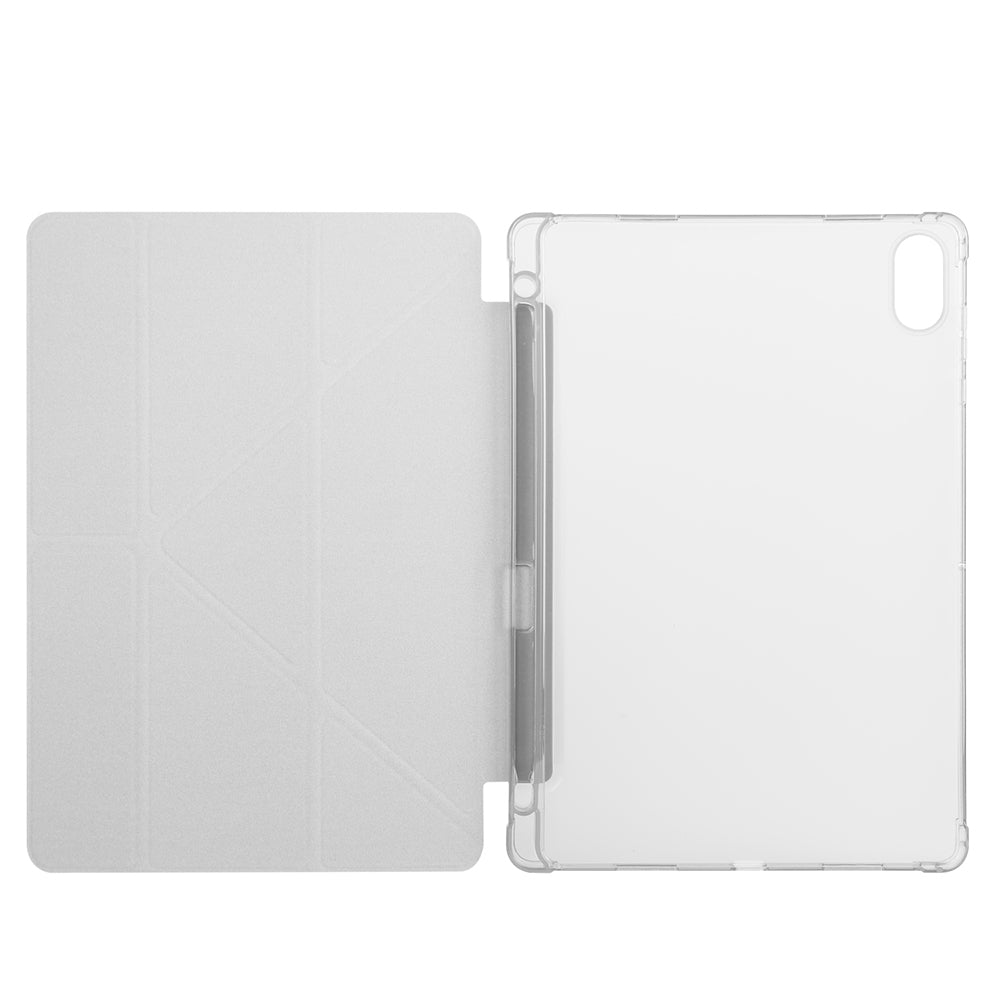 Honor Pad X8A Case Zore Tri Folding Stand Case with Pen Compartment Lilac