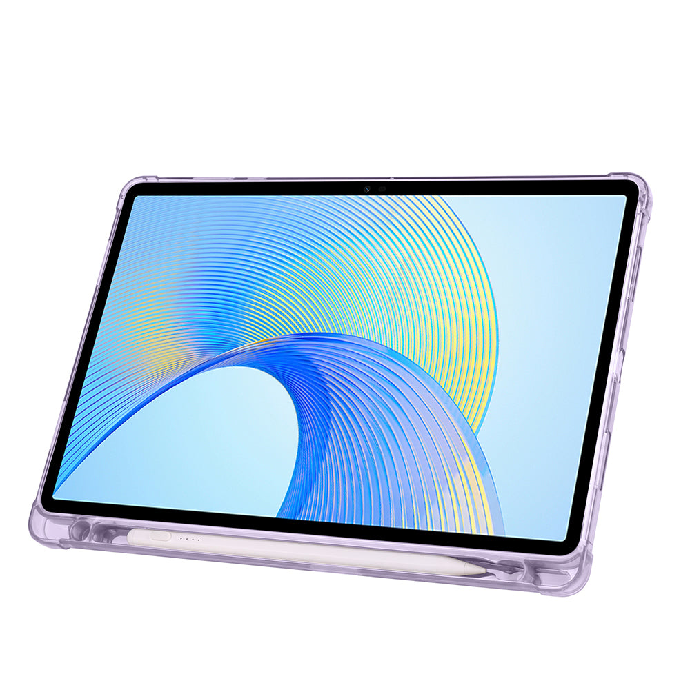 Honor Pad X8A Case Zore Tri Folding Stand Case with Pen Compartment Blue