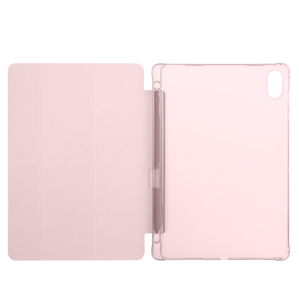 Honor Pad X8A Case Zore Tri Folding Stand Case with Pen Compartment Lilac
