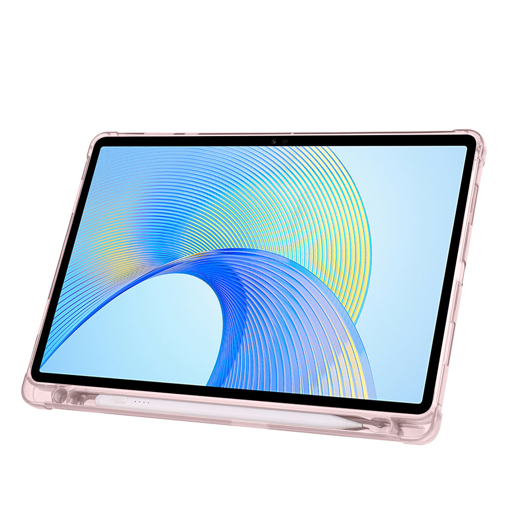 Honor Pad X8A Case Zore Tri Folding Stand Case with Pen Compartment Blue