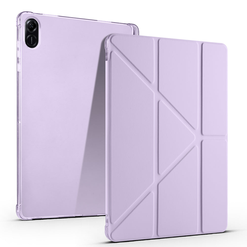 Honor Pad X8A Case Zore Tri Folding Stand Case with Pen Compartment Lilac