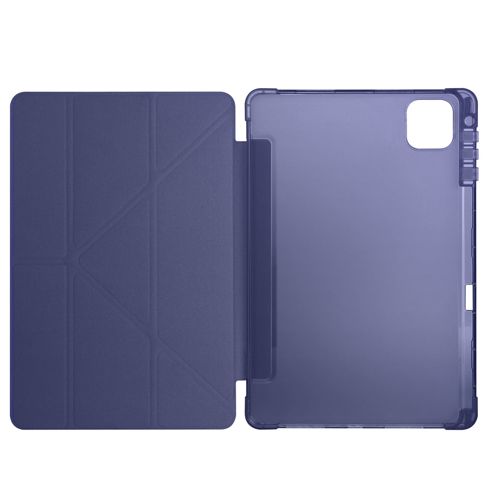 Honor Pad X9A Case Zore Tri Folding Stand Case with Pen Compartment Black