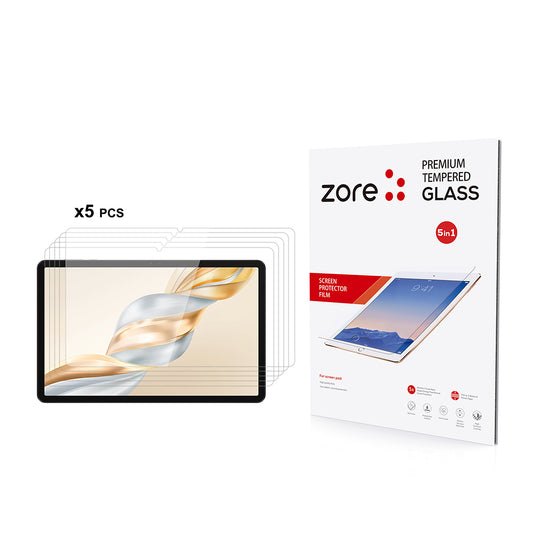Honor Pad X9A Zore 5in1 Tablet Tempered Glass Screen Protector Transparent