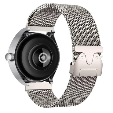 Huawei GT2 46mm Zore KRD-100 22mm Titanium Mesh Strap Titanium-Silver 