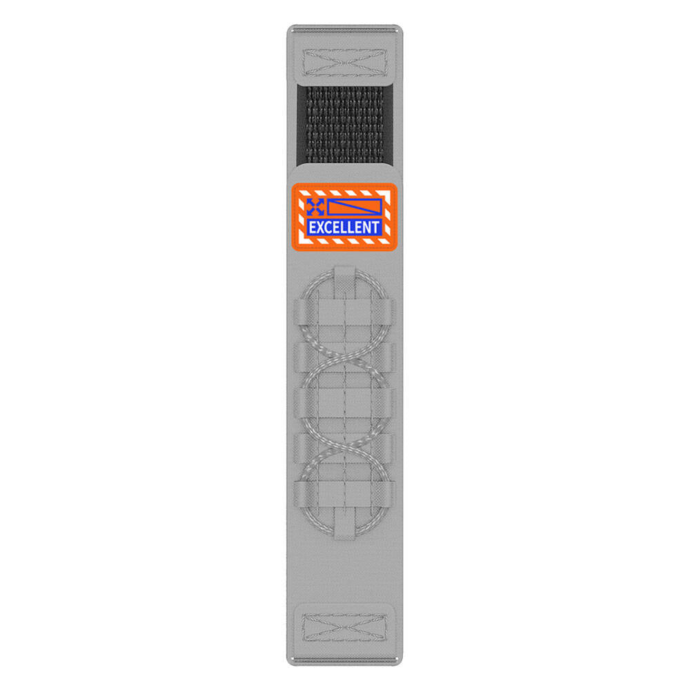 Huawei GT2 46mm Zore KRD-112 22mm Orbital Braided Rope Design Nylon Fabric Mesh Strap Black 